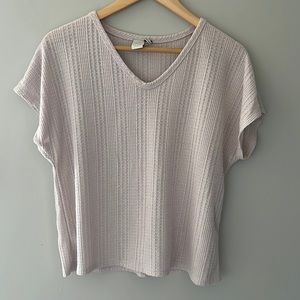 Paper Crane - short sleeve top (wide woven texture)